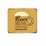 Custom Wholesale Square Vintage Beer Metal Tin Plaques Poster Signs