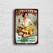 Home Bar Decor Vintage Custom Metal Plate Printing Tin Sign Poster