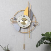 Large Vintage Metal Wall Clock Modern Design Hanging Watches Classic Brief European Wall Clock