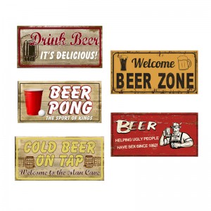 Licenses Plate Plaque Metal Tin Sign Decorative Car Plate for Living Room Club Garage Wall
