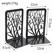 Laser Cutting Custom Metal Bookend Book Holder for Book Shelves Home Office Decorative
